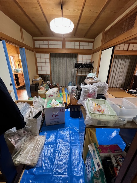 名古屋市中村区にて遺品整理の開始前の様子